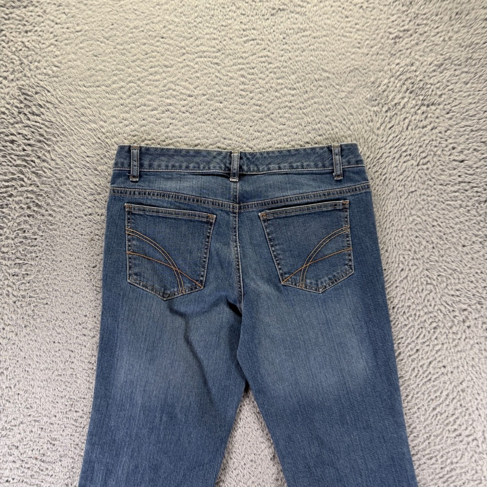 Tommy Hilfiger Freedom Jeans Womens 6 Blue Cotton Denim Bootcut Faded Stretch - Picture 6 of 11